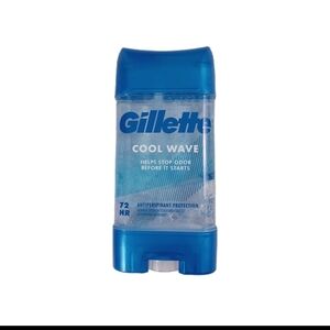 Gillette Antiperspirant/Deodorant -Clear Gel NEW -Cool Wave  -3 Pack NEW